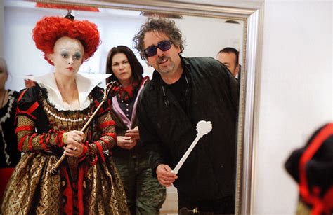 Alice In Wonderland Behind The Scenes Helena Bonham Carter Photo