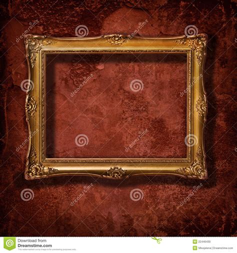 Vintage Golden Frame stock photo. Image of design, ornamental - 22446430