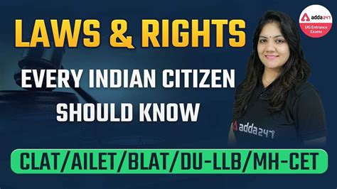 Laws And Rights Every Indian Citizen Should Know Clat Ailet Blat Du