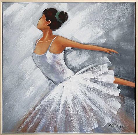 Amazon.com: Painting, dancer, ballerina, dancing, oil painting with ...