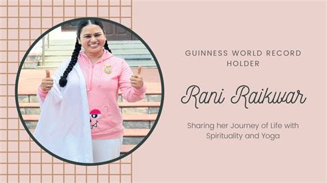 Rani Raikwar World Record Holder Experience Sharing Brahma