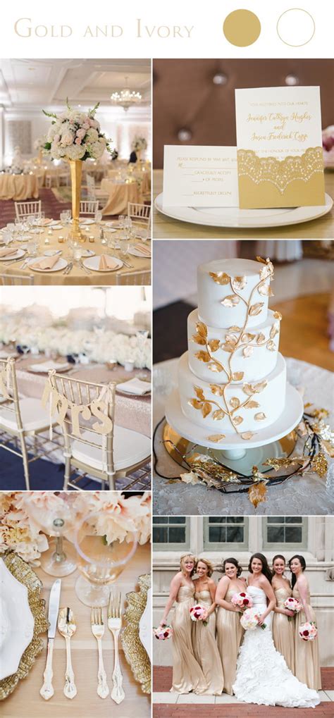 gold and ivory wedding colors – Stylish Wedd Blog