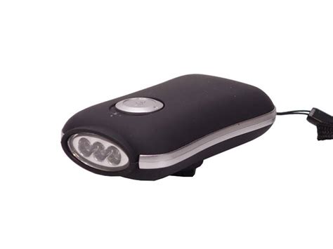 Lampe dynamo LED Noir