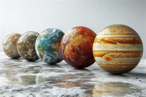 Premium Photo | Fantastic space planets isolated on a white background