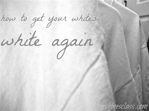 how to make shirts white again
