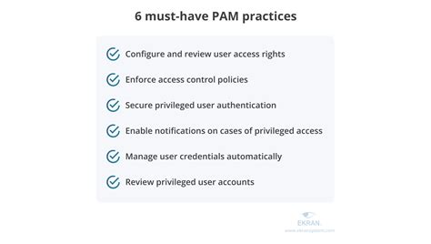 Privileged Access Management Pam Best Practices Ekran System