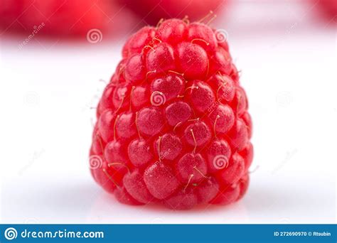 Raspberry Isolated On White Background Stock Photo Image Of Healthy