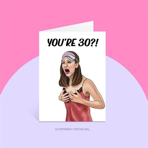 30th Birthday Card For Her Thirty Flirty And Thriving Dirty Thirty Gift