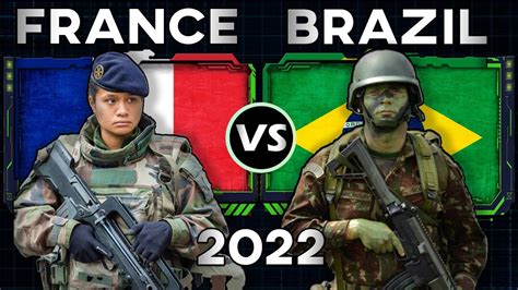 France Vs Brazil Military Power Comparison Youtube