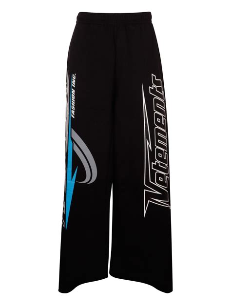 Vetements Hi Speed Wide Sweatpants In Black Lyst