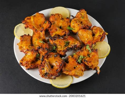 Chicken Banjara Kabab Traditional Indian Grilled Stock Photo