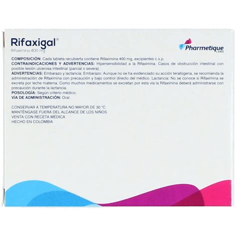 Rifaxigal 400Mg Caja X 6 Tabletas Recubiertas Los Expertos En Ahorro