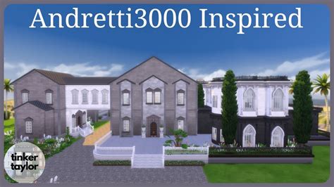 Andretti3000 Inspired Mansion Sims 4 Build Youtube