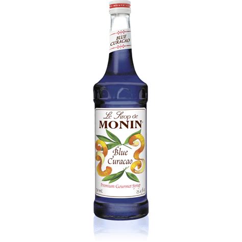 Monin M-AR007A - Blue Curacao Syrup - 750 mL - Frazer's Hospitality ...