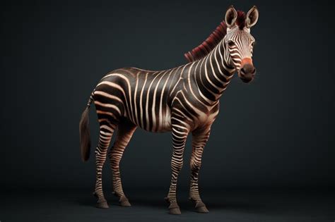 Premium AI Image | A captivating okapi with its zebralike stripes and 00040 00