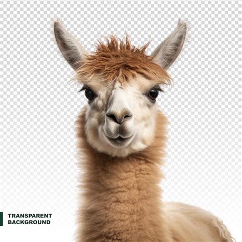 Llama Isolated On Transparent Background Premium Ai Generated Psd