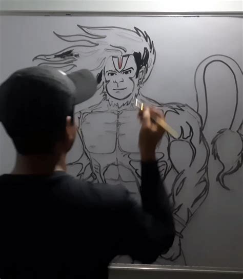 God Hanuman Drawing : r/hinduism