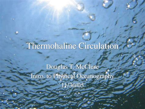 PPT - Thermohaline Circulation PowerPoint Presentation, free download ...