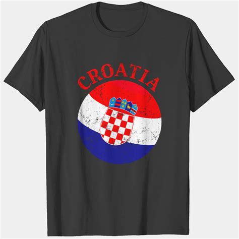 CROATIA sport flag distressed fan gift tshirt T-shirt sold by ...