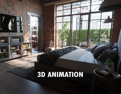 Bedroom 3D Animation on Behance