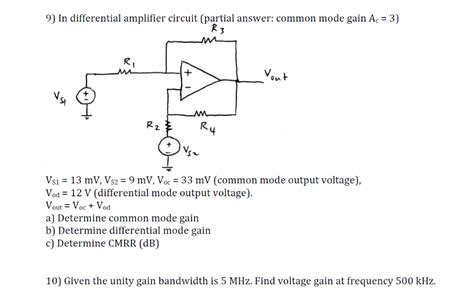 Common Mode Gain Differential Amplifier