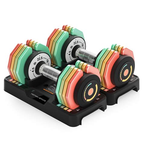Motion Space Adjustable Dumbbells Set 22.5LB Pair, 1-Sec Fast
