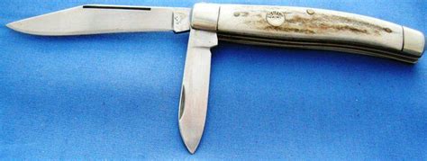 Am Mayhall Custom Stag Trapper 2 Blade Folding Pocket Knife 1813994199