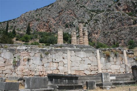 All Sizes The Temple Of Apollo The Polygonal Wall Delphi Greece