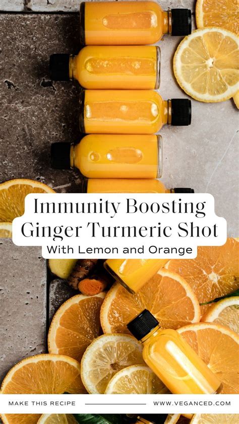 Immunity Boosting Ginger Turmeric Shot With Lemon And Orange Recipe