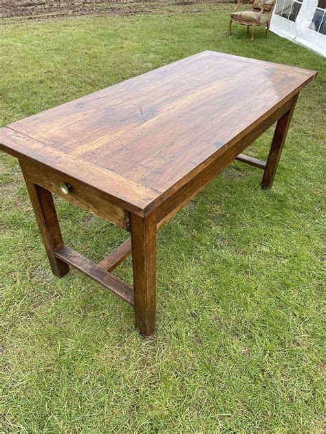 French Walnut Farm Table in Antique Farmhouse Tables