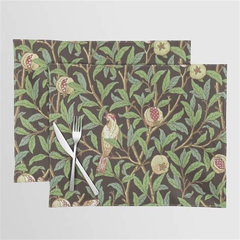 William Morris Bird And Pomegranate 4 Placemat By Alexandra Arts Society6