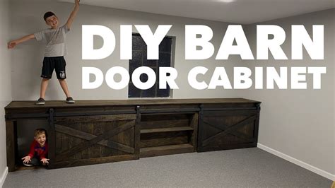 Diy Barn Door Cabinets Youtube