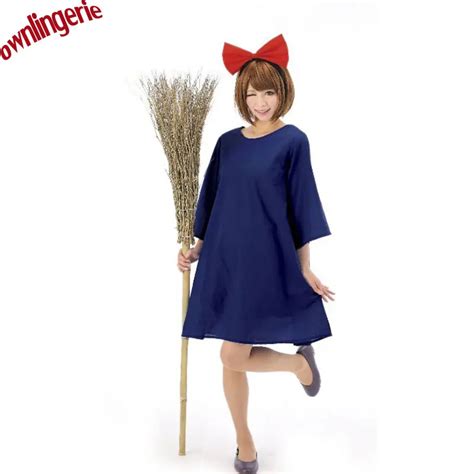 Simple anime denim cosplay costume,Kiki's Delivery Service Cartoon ...