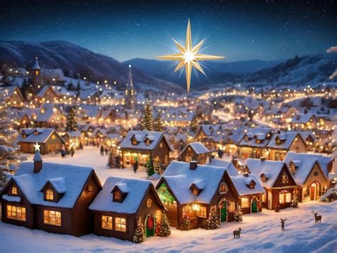 Premium Photo | A Christmas Village