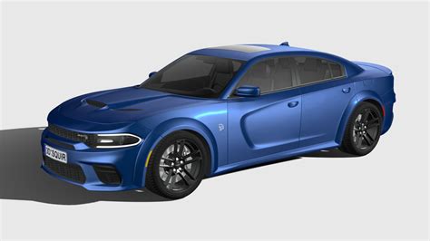 Dodge Charger Srt Hellcat Widebody Buy Royalty Free D Model By