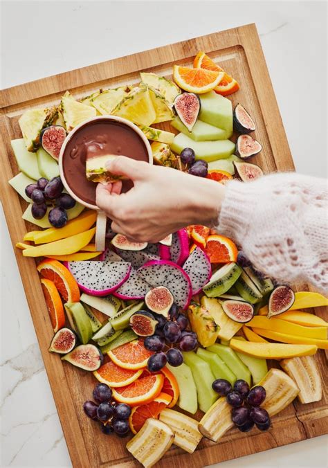 Fondue Au Chocolat Et Au Lait De Coco Plateau De Fruits Exotiques