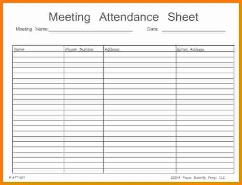 Aa Meeting Sign In Sheet