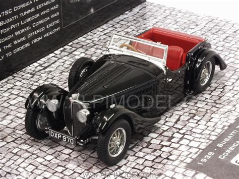 MINICHAMPS 437110430 Bugatti Type 57SC Corsica Roadster 1938 (Black ...