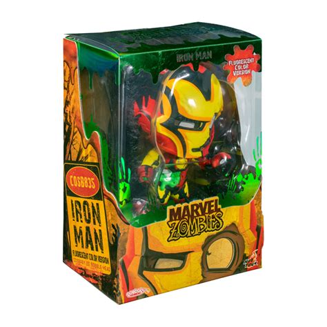 Marvel Hot Toys Cosbaby Zombie Iron Man Fluorescent Variant Geekvault