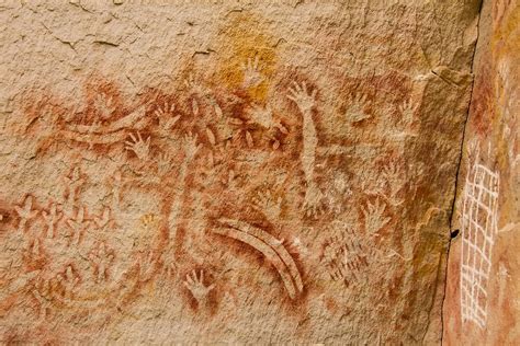 "Aboriginal rock art, Carnarvon Gorge, Queensland, Australia" by Howard Spencer | Redbubble