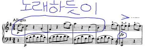 모차르트 작은별 변주곡 반짝반짝 작은별 악보 Mozart 12 Variations On 아 어머니께 말씀드릴게요 악보