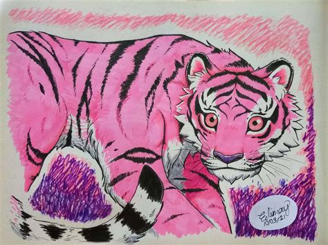 My Dream Pink Tiger By Edimay On Deviantart