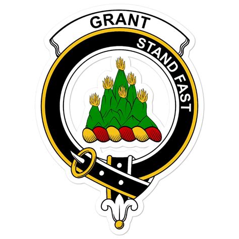 Grant Clan Crest Vinyl Sticker - Allcrests & Celtic Creations