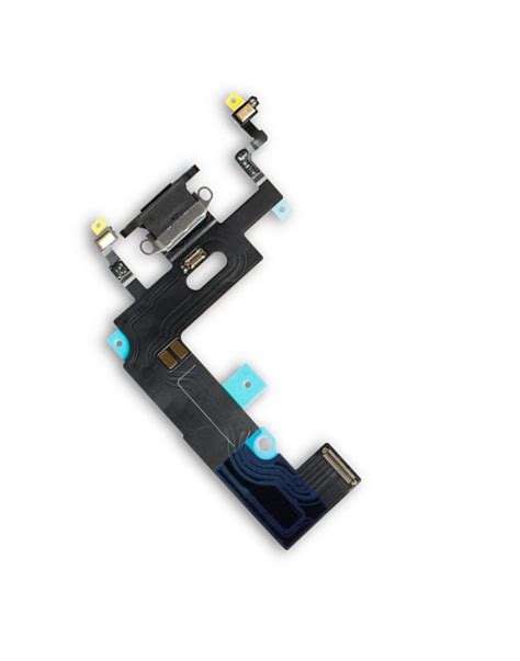 For Iphone Xr Charging Port Flex Cable Replacement Black Famousupply