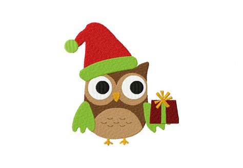 Christmas Owl Machine Embroidery Design – Daily Embroidery