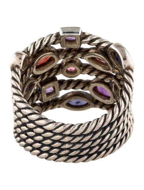 David Yurman 5 Row Confetti Ring Rings Dvy42879 The Realreal