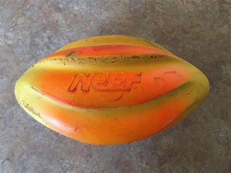 Vintage Turbo Nerf Football Orange 1992 1953192401