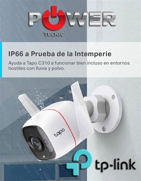 TP Link Tapo C310 Cámara Wi Fi de seguridad para exteriores de 3 MP con