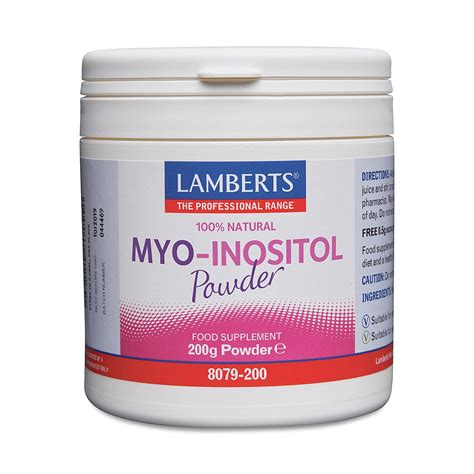 Lamberts Myo Inositol Powder 200g Natural Health Products