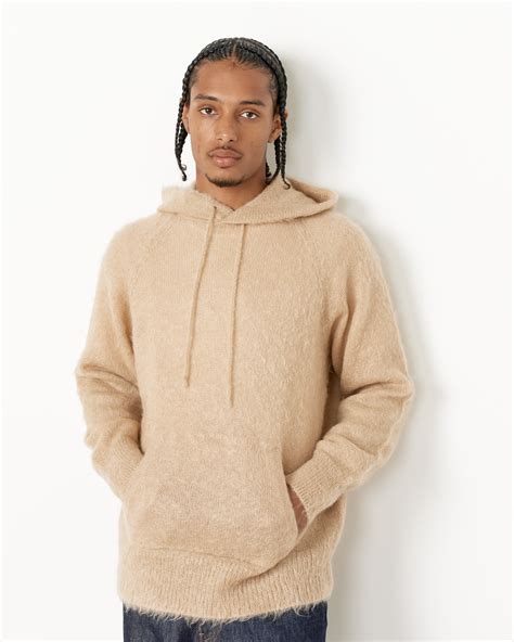 Brushed Mohair Knit Hoodie Mohawk General Store